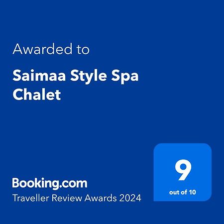 Saimaa Style Spa Chalet Virasoja Exterior photo