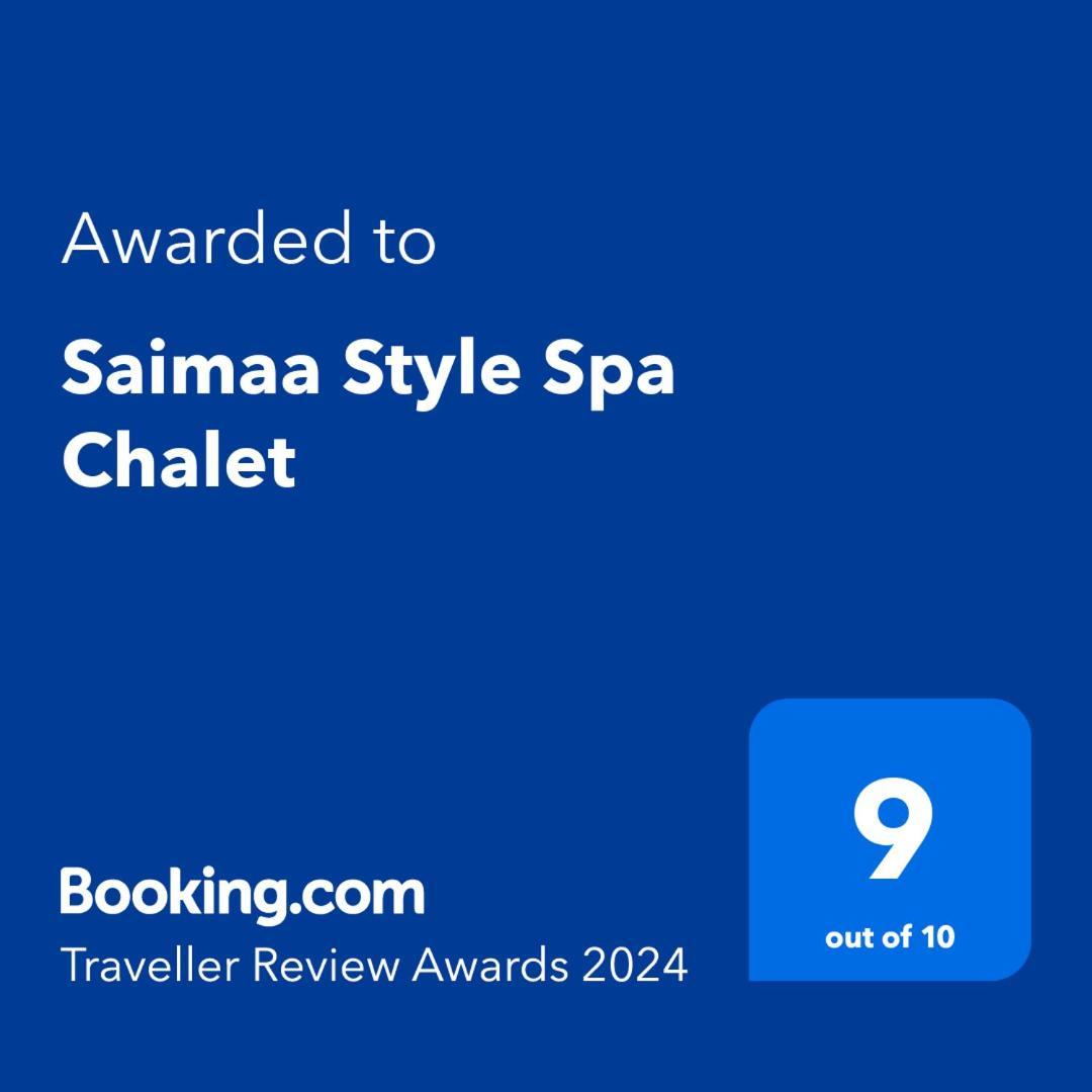 Saimaa Style Spa Chalet Virasoja Exterior photo